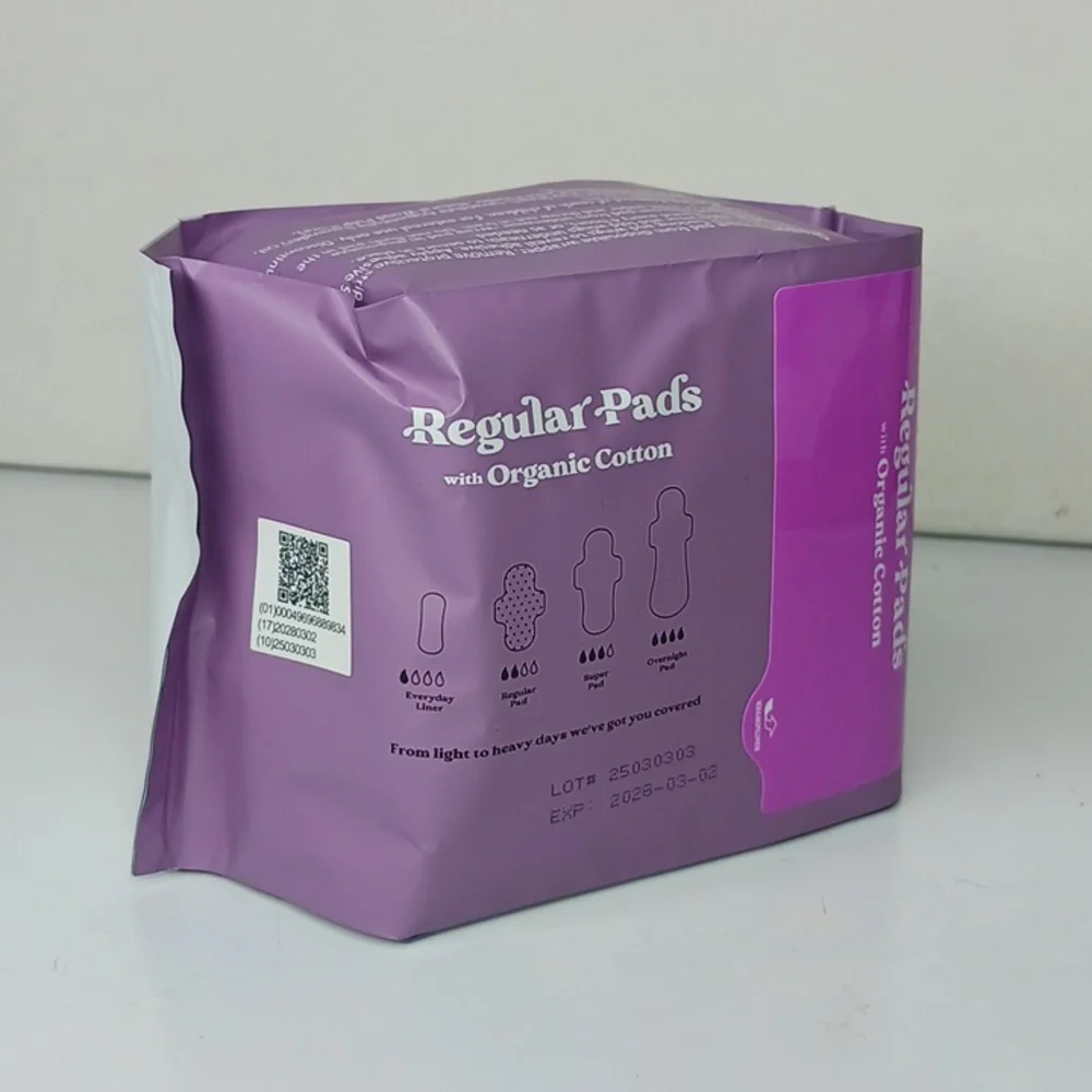 Organic Cotton Regular Pads - Lavender - Picture 4 of 7